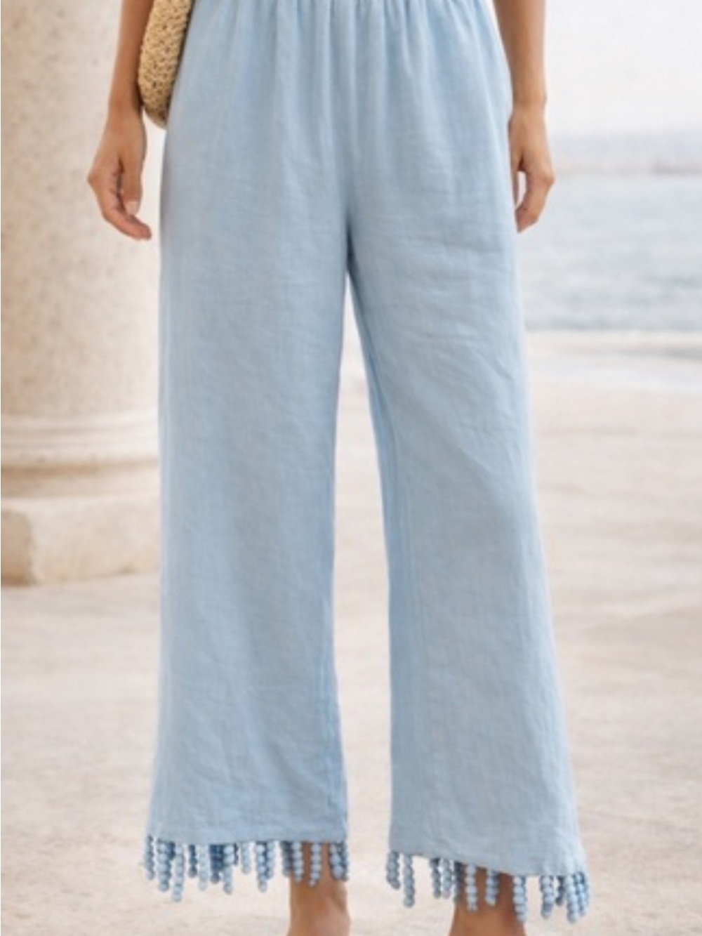 Cult Gaia linen capris small